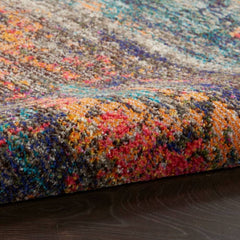 Nourison Modern Abstract Rectangle Area Rug Celestial Multicolor CES15 Made In Turkey
