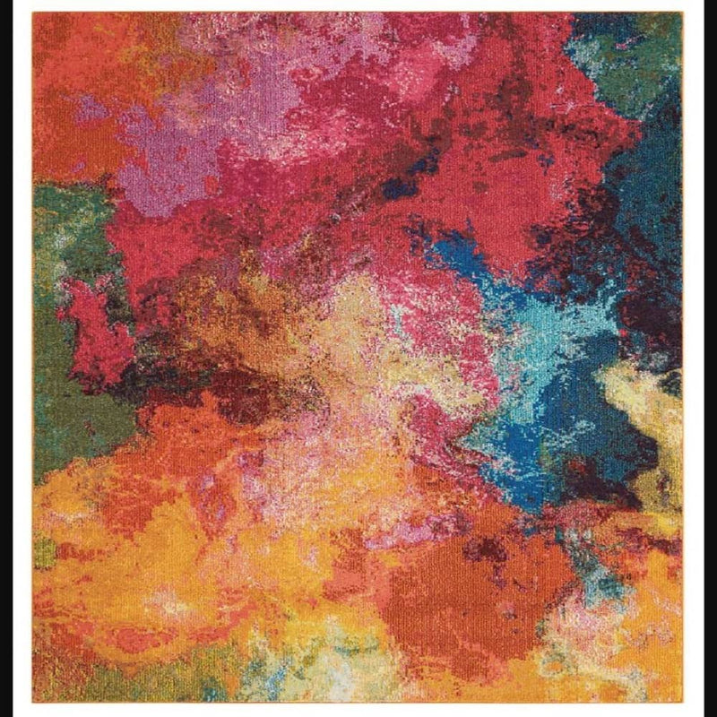 Nourison Modern Abstract Rectangle Area Rug Celestial Palette CES04 Made In Turkey
