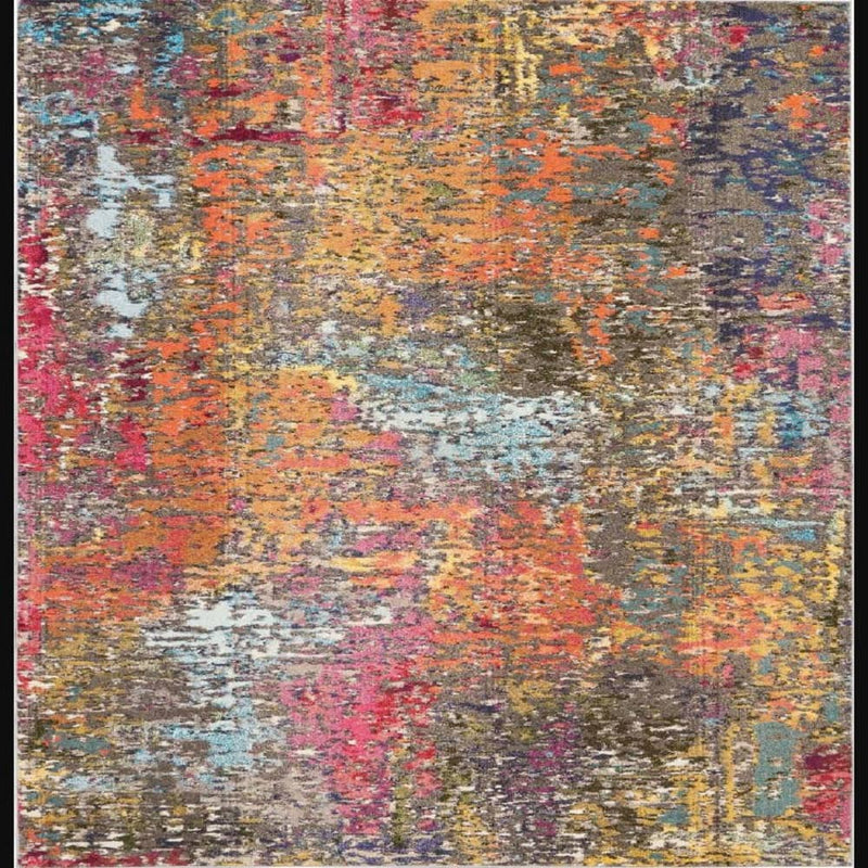 Nourison Modern Abstract Rectangle Area Rug Celestial Sunset CES14 Made In Turkey