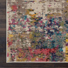 Nourison Modern Abstract Rectangle Area Rug Celestial Sunset CES14 Made In Turkey