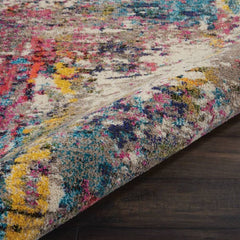 Nourison Modern Abstract Rectangle Area Rug Celestial Sunset CES14 Made In Turkey