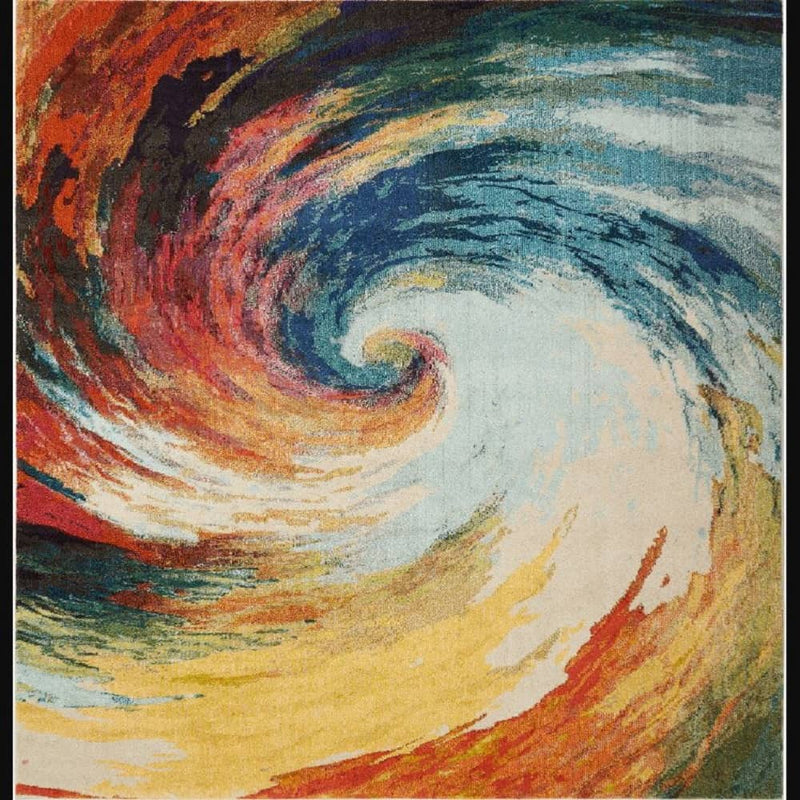 Nourison Modern Abstract Rectangle Area Rug Celestial Wave CES07 Made In Turkey