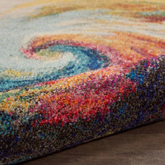 Nourison Modern Abstract Rectangle Area Rug Celestial Wave CES07 Made In Turkey