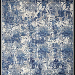 Nourison Modern Abstract Rectangle Area Rug Grafix Navy Blue GRF38 Made In Turkey
