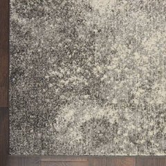 Nourison Modern Abstract Rectangle Area Rug Passion Charcoal Ivory PSN10 Made In Turkey