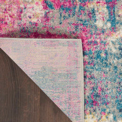 Nourison Modern Abstract Rectangle Area Rug Passion Ivory Multicolor PSN36 Made In Turkey