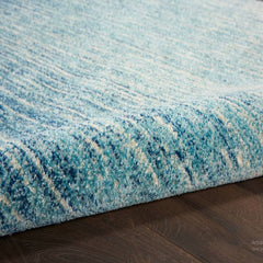 Nourison Modern Abstract Rectangle Area Rug Passion Navy Light Blue PSN09 Made In Turkey