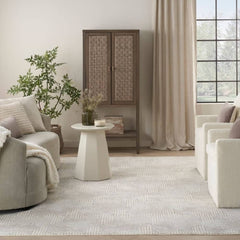 Nourison Modern Geometric Rectangle Area Rug Grafix Grey GRF39 Made In Turkey