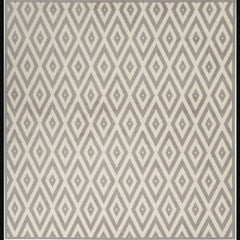 Nourison Modern Geometric  Rectangle Area Rug Grafix White Grey GRF18 Made In Turkey