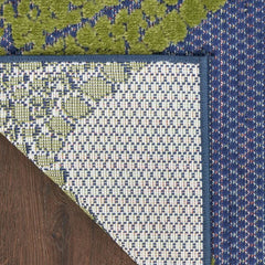 Nourison Modern Nature Rectangle Area Rug Aloha Blue ALH28 Made In Turkey