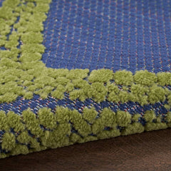 Nourison Modern Nature Rectangle Area Rug Aloha Blue ALH28 Made In Turkey