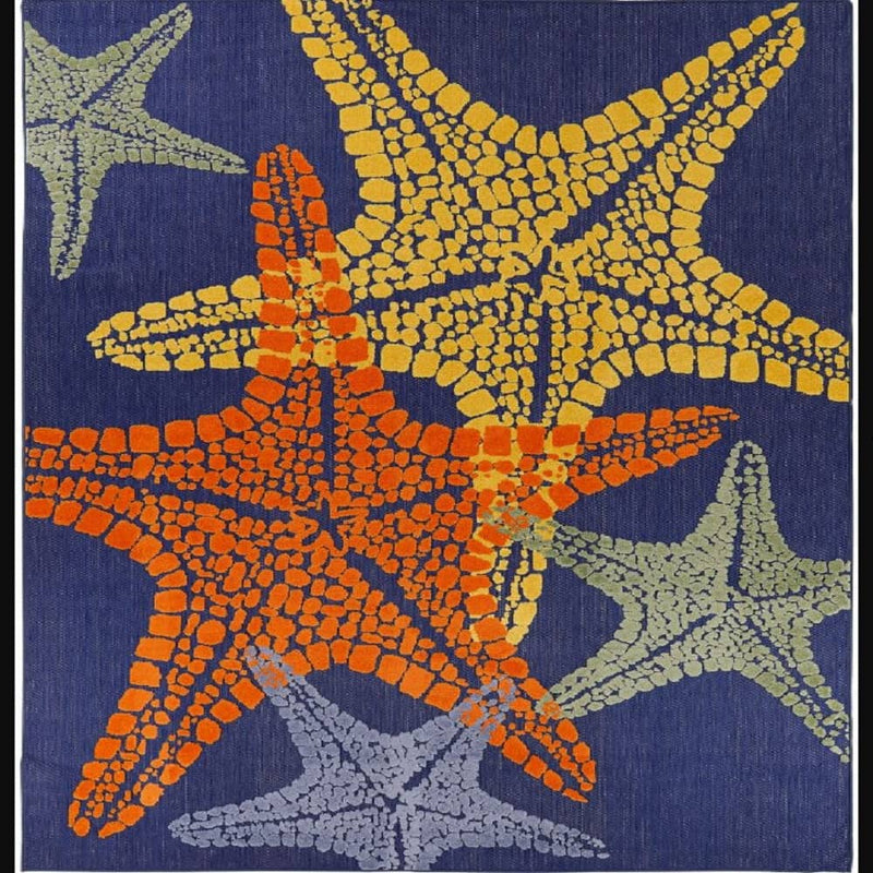 Nourison Modern Nature Rectangle Area Rug Aloha Blue ALH28 Made In Turkey