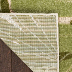 Nourison Tropical Nature Rectangle Area Rug Aloha Ivory Green ALH40 Made In Turkey