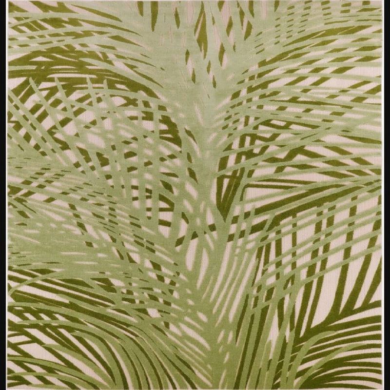 Nourison Tropical Nature Rectangle Area Rug Aloha Ivory Green ALH41 Made In Turkey