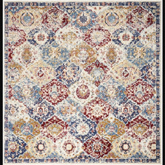 Nourison Vintage Persian Rectangle Area Rug Grafix Blue Multicolor GRF31 Made In Turkey