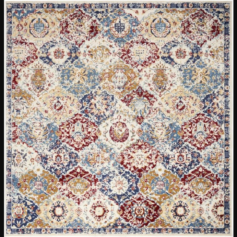 Nourison Vintage Persian Rectangle Area Rug Grafix Blue Multicolor GRF31 Made In Turkey