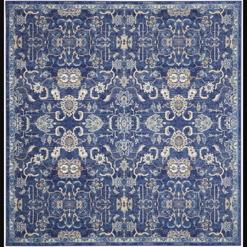 Nourison Vintage Persian Rectangle Area Rug Grafix Navy GRF24 Made In Turkey