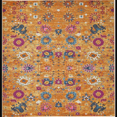Nourison Bohemian Floral Rectangle Area Rug Passion Sunburst PSN01 Made In Turkey