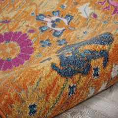 Nourison Bohemian Floral Rectangle Area Rug Passion Sunburst PSN01 Made In Turkey