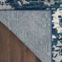 Nourison Bohemian Floral Rectangle Area Rug Passion Surf PSN01 Made In Turkey