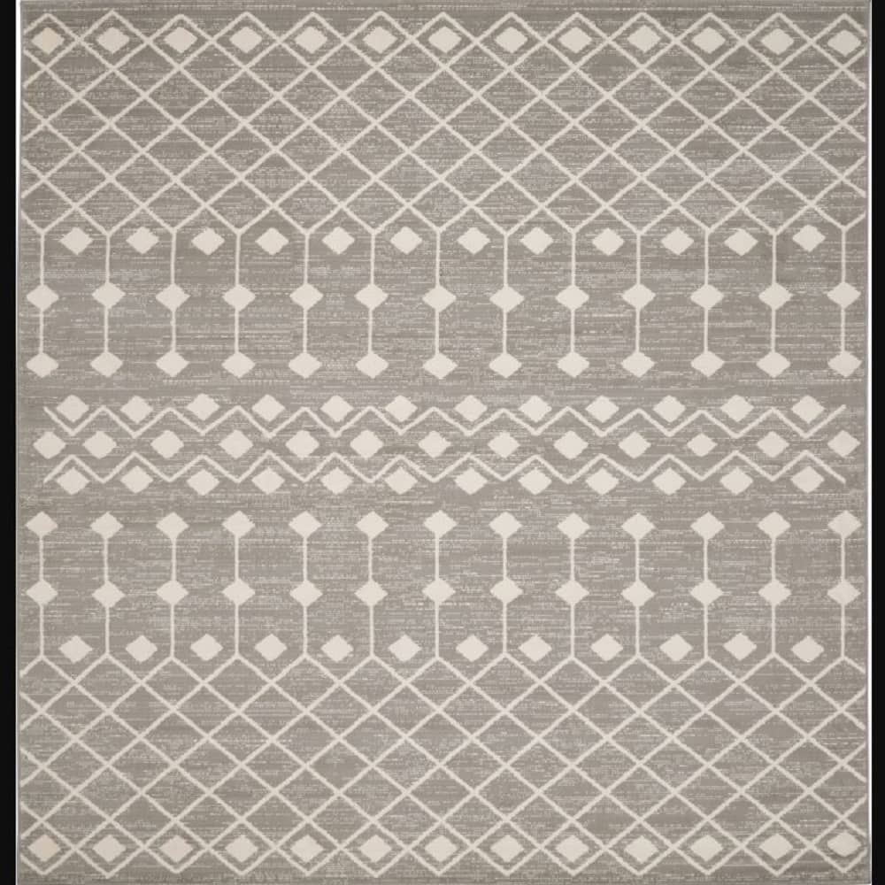 Nourison Bohemian Moroccan Rectangle Area Rug Grafix Grey GRF37 Made In Turkey