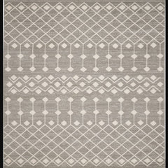 Nourison Bohemian Moroccan Rectangle Area Rug Grafix Grey GRF37 Made In Turkey
