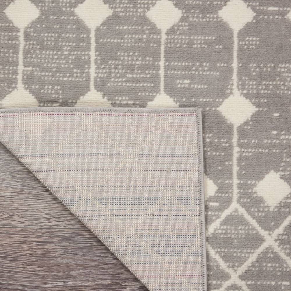Nourison Bohemian Moroccan Rectangle Area Rug Grafix Grey GRF37 Made In Turkey