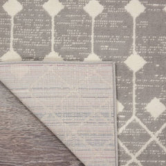 Nourison Bohemian Moroccan Rectangle Area Rug Grafix Grey GRF37 Made In Turkey