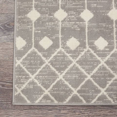 Nourison Bohemian Moroccan Rectangle Area Rug Grafix Grey GRF37 Made In Turkey
