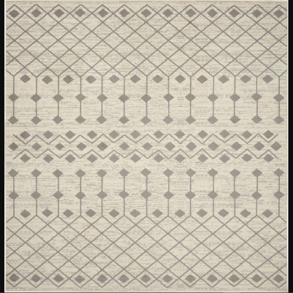 Nourison Bohemian Moroccan Rectangle Area Rug Grafix Ivory Grey GRF37 Made In Turkey