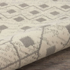 Nourison Bohemian Moroccan Rectangle Area Rug Grafix Ivory Grey GRF37 Made In Turkey