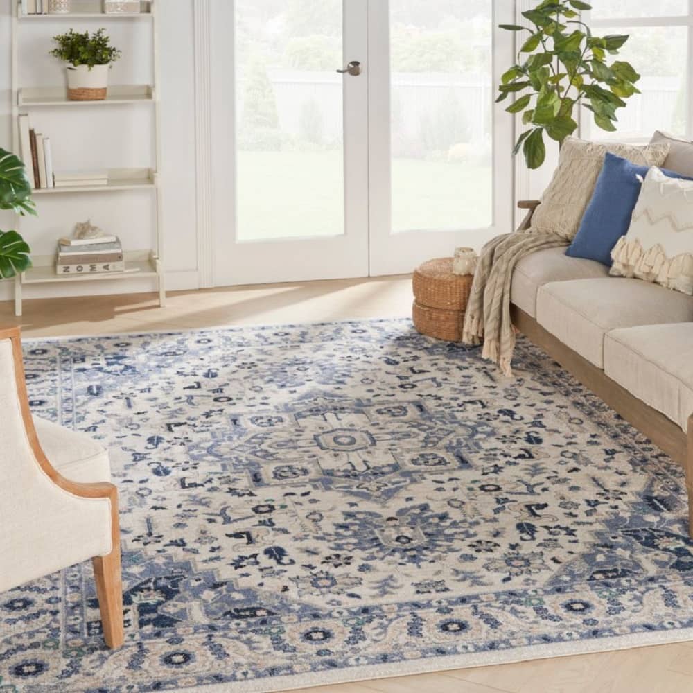 Nourison Bohemian Persian Rectangle Area Rug Passion Ivory Grey PSN33 Made In Turkey
