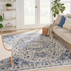 Nourison Bohemian Persian Rectangle Area Rug Passion Ivory Grey PSN33 Made In Turkey