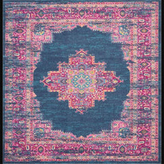 Nourison Bohemian Persian Rectangle Area Rug Passion Blue PSN03 Made In Turkey