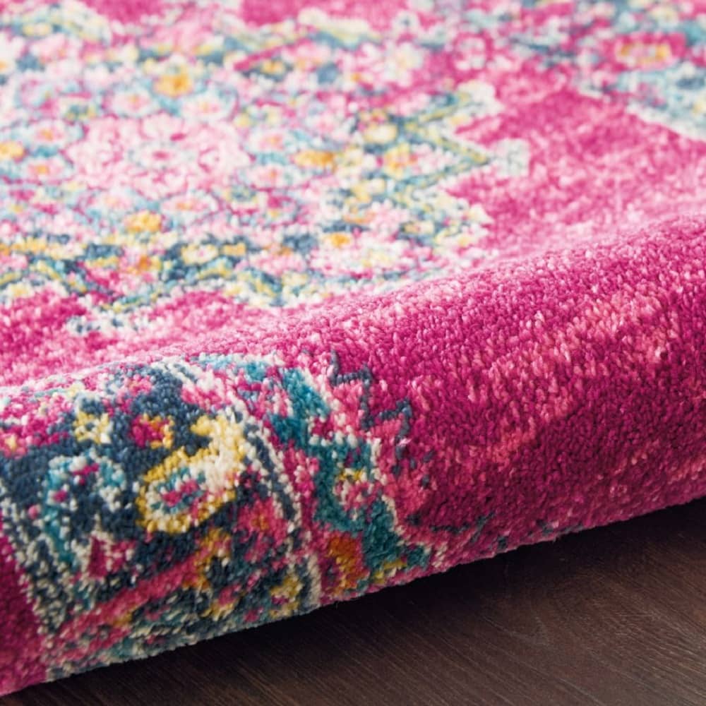 Nourison Bohemian Persian Rectangle Area Rug Passion Fuchsia PSN03 Made In Turkey