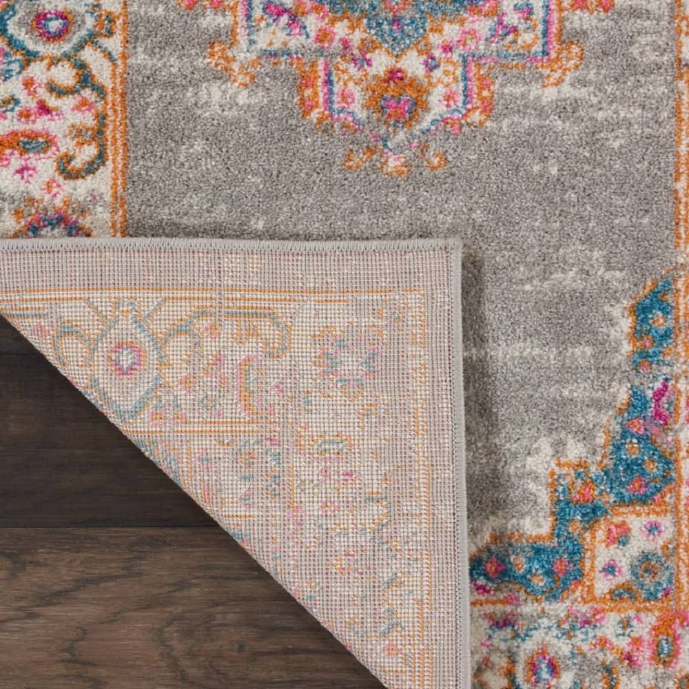 Nourison Bohemian Persian Rectangle Area Rug Passion Grey PSN03 Made In Turkey