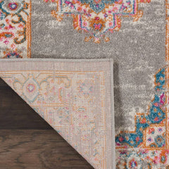 Nourison Bohemian Persian Rectangle Area Rug Passion Grey PSN03 Made In Turkey