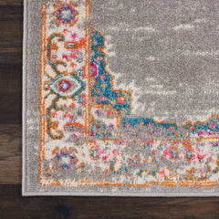 Nourison Bohemian Persian Rectangle Area Rug Passion Grey PSN03 Made In Turkey