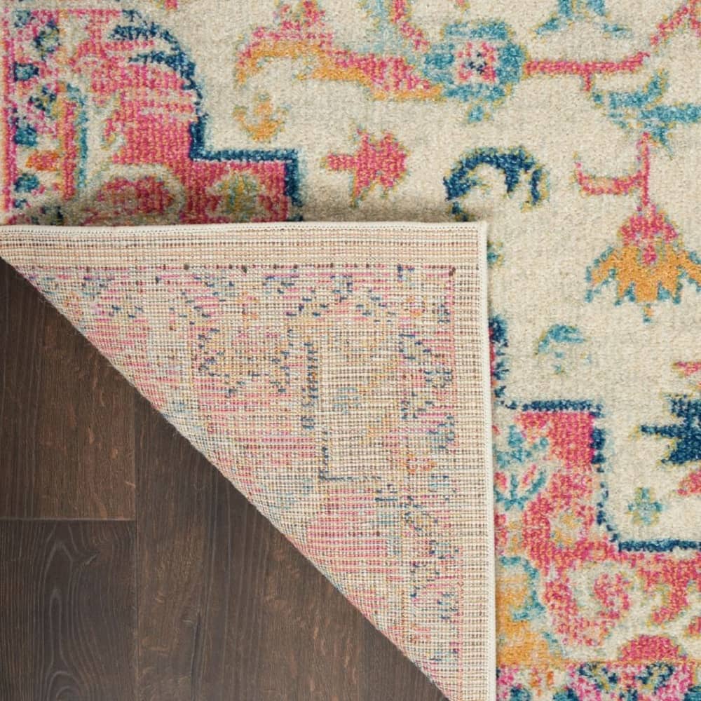 Nourison Bohemian Persian Rectangle Area Rug Passion Ivory Pink PSN25 Made In Turkey