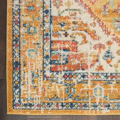 Nourison Bohemian Persian Rectangle Area Rug Passion Ivory Yellow PSN23 Made In Turkey