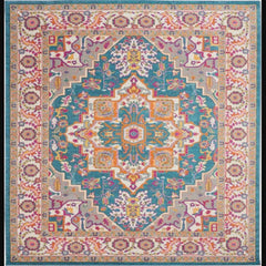 Nourison Bohemian Persian Rectangle Area Rug Passion Blue PSN20 Made In Turkey