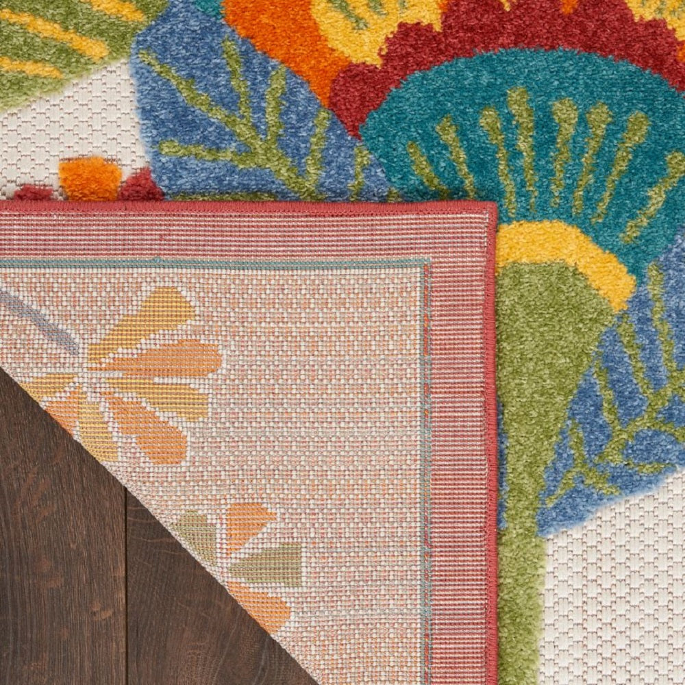 Nourison Chic Floral Rectangle Area Rug Aloha Multicolor ALH25 Made In Turkey