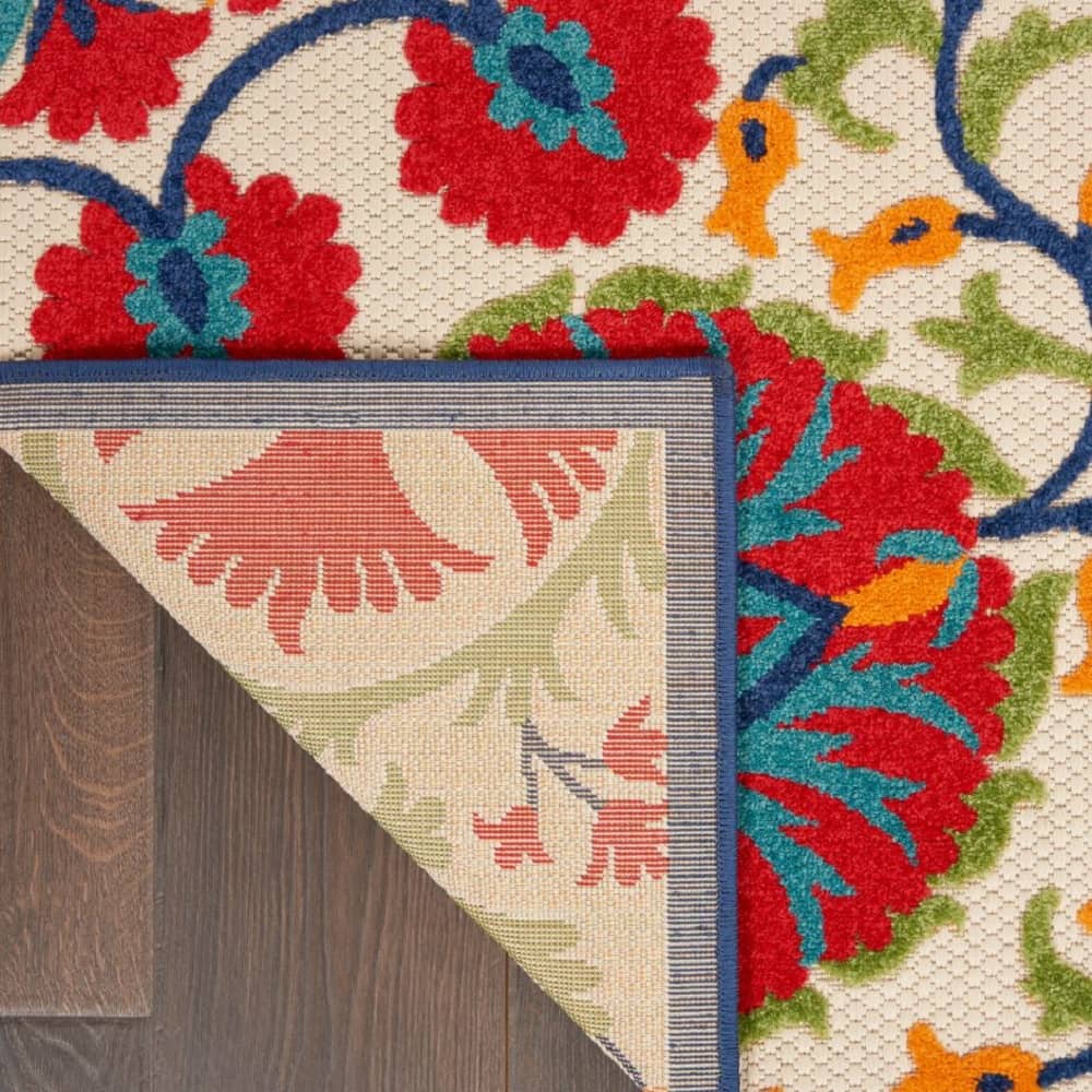 Nourison Contemporary Floral Rectangle Area Rug Aloha Multicolor ALH20 Made In Turkey
