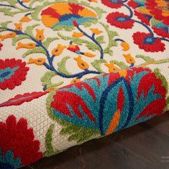 Nourison Contemporary Floral Rectangle Area Rug Aloha Multicolor ALH20 Made In Turkey
