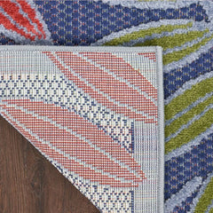 Nourison Contemporary Floral Rectangle Area Rug Aloha Navy Multicolor Made In Turkey