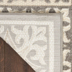 Nourison Contemporary Geometric Rectangle Area Rug Aloha Ivory ALH34 Made In Turkey