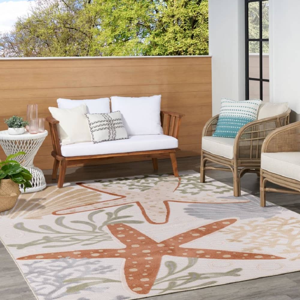 Nourison Contemporary Nature Rectangle Area Rug Aloha Ivy Multicolor ALH24 Made In Turkey