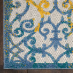Nourison Contemporary Trellis Rectangle Area Rug Aloha Ivory ALH21 Made In Turkey