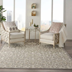 Nourison Contemporary Trellis Rectangle Area Rug Aloha Natural ALH21 Made In Turkey