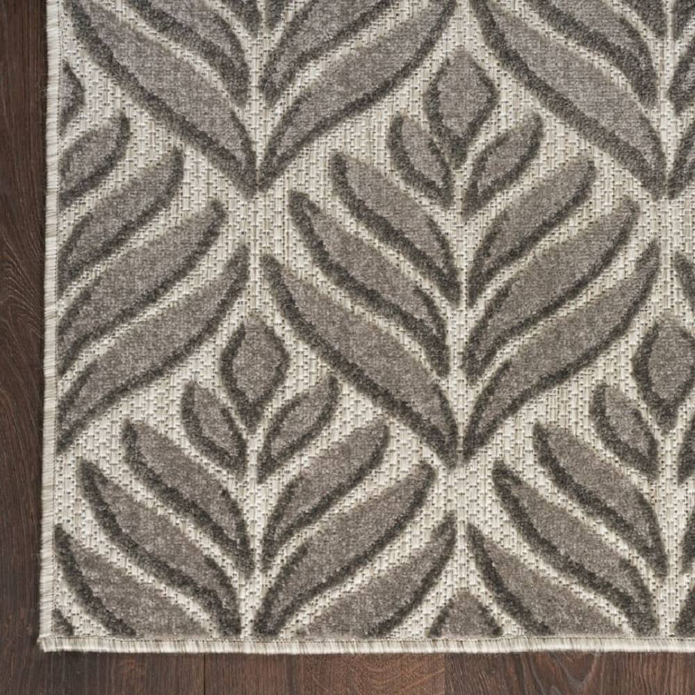 Nourison Minimalist Nature Rectangle Area Rug Aloha Charcoal ALH35 Made In Turkey